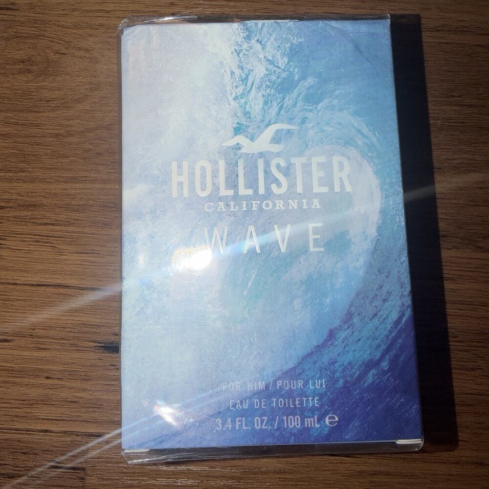 Hollister California Wave For Him Eau de Toilette 3.4 oz 100 mL NEW SEALED